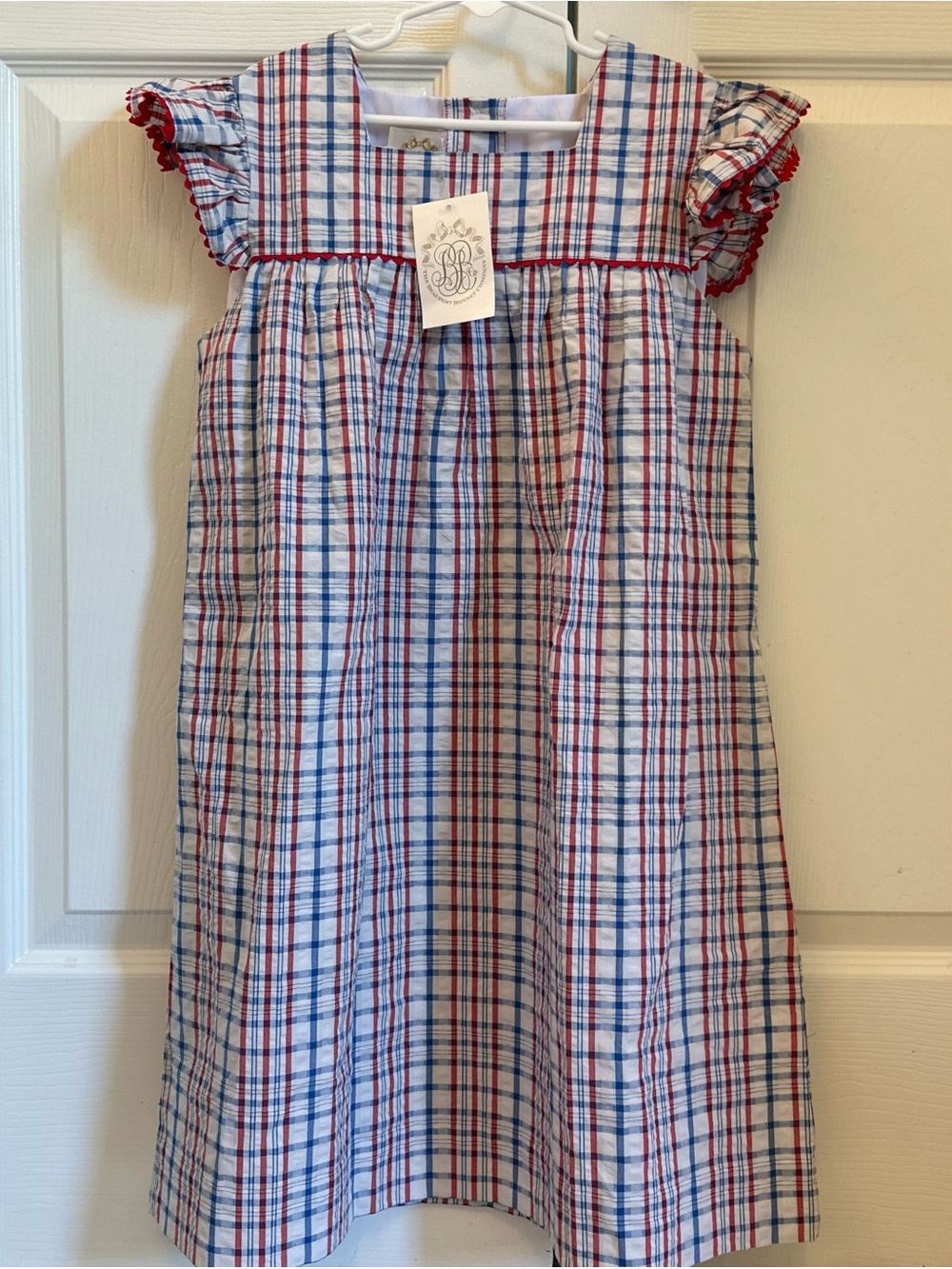 NWT TBBC Beaufort bonnet girls Sewanee Seersucker dress size 12